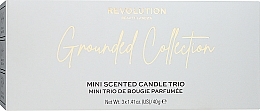 Духи, Парфюмерия, косметика Набор - Makeup Revolution Grounded Mini Candle Gift Set (3x40g)