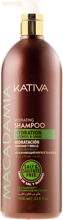 Зволожувальний шампунь для нормального і пошкодженого волосся - Kativa Macadamia Hydrating Shampoo — фото N5