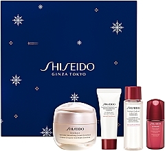 Набір - Shiseido Benefiance Enriched Holiday Kit (f/cr/50ml + clean/foam/15ml + f/lot/30ml + f/conc/10ml) — фото N2