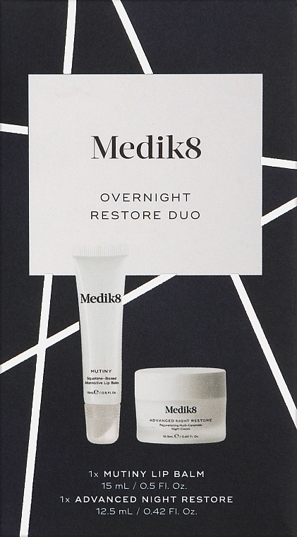 Набір - Medik8 Overnight Restore Duo (f/cr/12.5ml + lip/balm/15ml) — фото N1