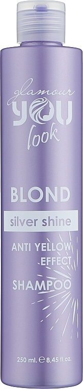 Шампунь від жовтизни - You look Glamour Professional Silver Shine Shampoo — фото N1
