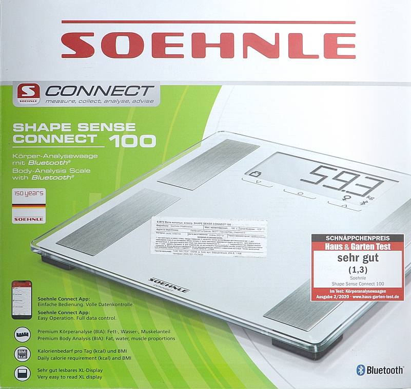 Смарт-весы - Soehnle Shape Sense Connect 100 — фото N2