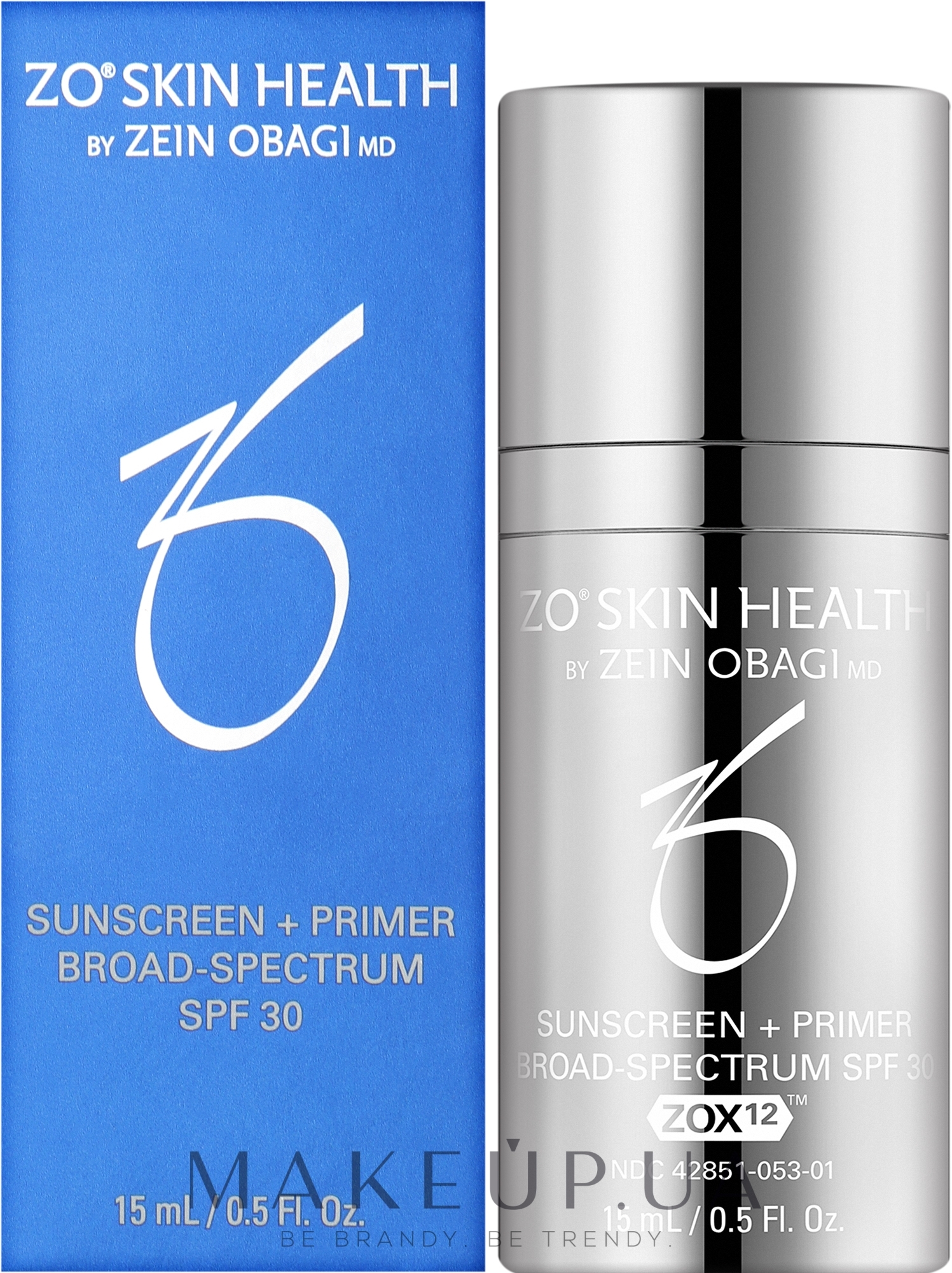 Лосьон солнцезащитный SPF 30 - Zein Obagi Sunscreen+Primer Broad –Spectrum SPF 30  — фото 15ml