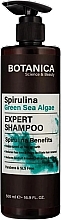Шампунь для волос с экстрактом водорослей - Botanica Spirulina Green Sea Algae Expert Shampoo — фото N1