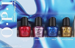 Духи, Парфюмерия, косметика Набор - OPI Metallic Mega Mix Mini Nail Laquers (lacquer/4x3.75ml)