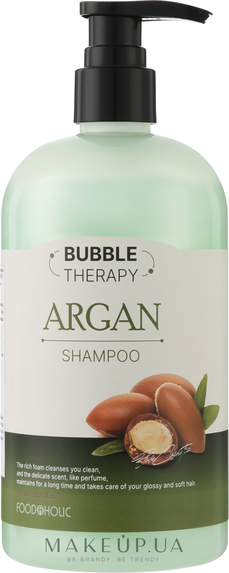 Шампунь для волос с аргановым маслом - Food a Holic Bubble Therapy Argan Shampoo — фото 500ml
