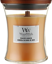 Ароматична свічка в склянці - WoodWick Hourglass Candle Seaside Mimosa — фото N1