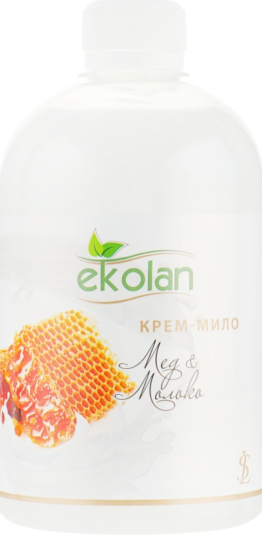 Крем-мило "Мед-молоко" - Ekolan (змінний блок) — фото N1