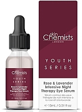 Интенсивная ночная сыворотка для кожи вокруг глаз - Skin Chemists Youth Series Rose & Lavender Intensive Night Therapy Eye Serum — фото N2