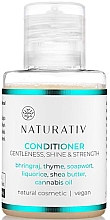 Духи, Парфюмерия, косметика Кондиционер для волос - Naturativ Getleness, Shine & Strength Conditioner (мини)