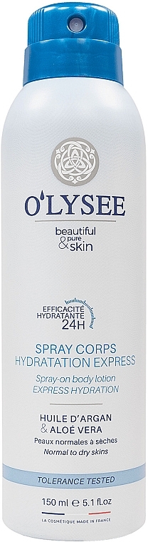 Лосьйон-спрей для тіла - O'lysee Spray-on Body Lotion Express Hydration