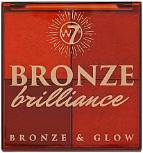 Палетка бронзерів і хайлайтерів - W7 Bronze Brilliance Bronze & Glow Palette — фото N2