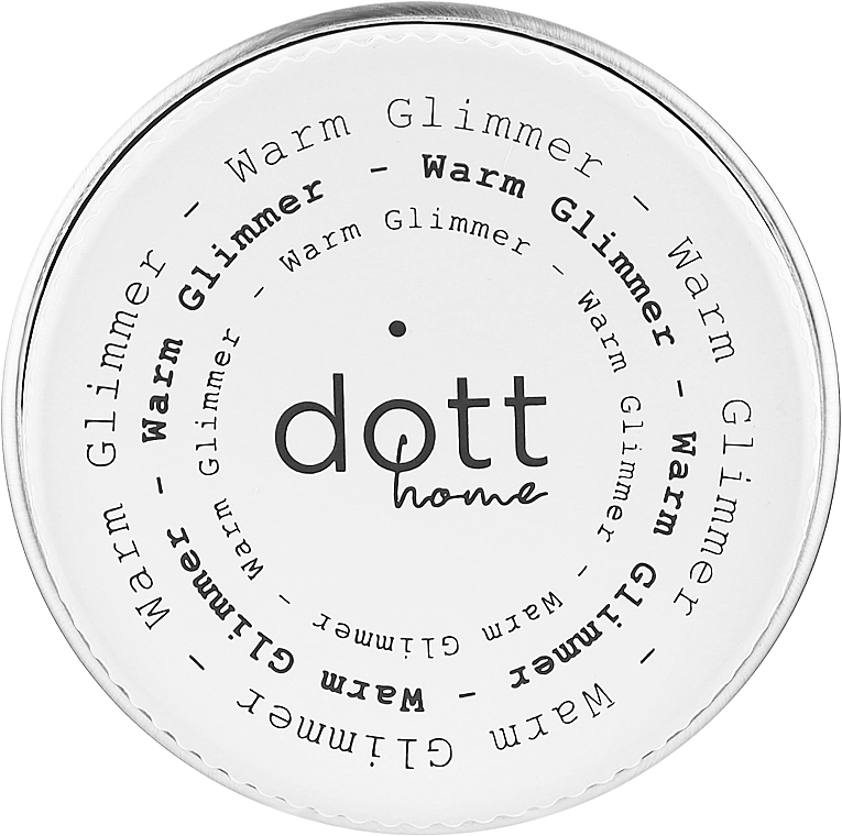 Парфюмированная соевая свеча - Dott Home Warm Glimmer (мини) — фото N1