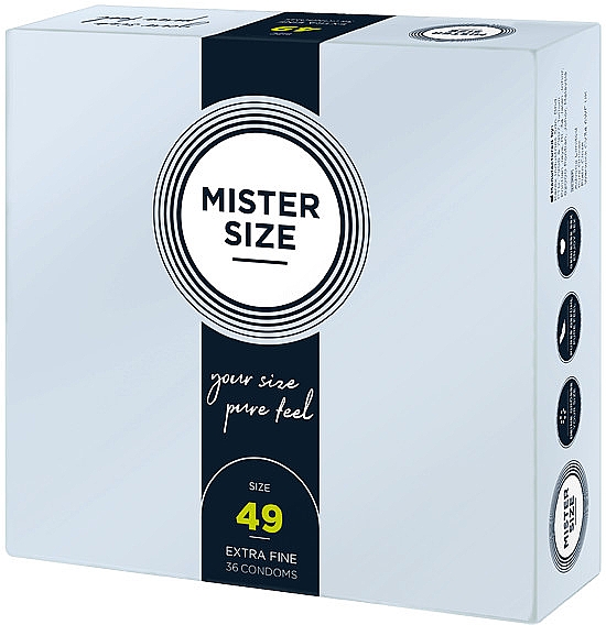 Презервативы латексные, размер 49, 36 шт - Mister Size Extra Fine Condoms — фото N2