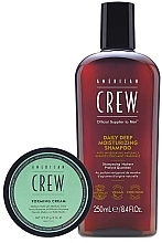 Набір - American Crew Daily Deep Moisturizing Set (h/cr/85g + h/shampoo/250ml) — фото N2