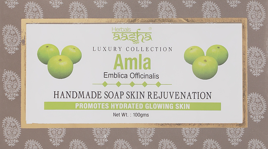Мыло ручной работы "Амла" - Aasha Herbals Luxury Collection Soap — фото N1
