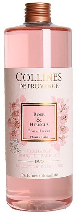 Аромадиффузор "Роза и Гибискус" - Collines de Provence Bouquet Aromatique Rose & Hibiskus (сменный блок) — фото N1