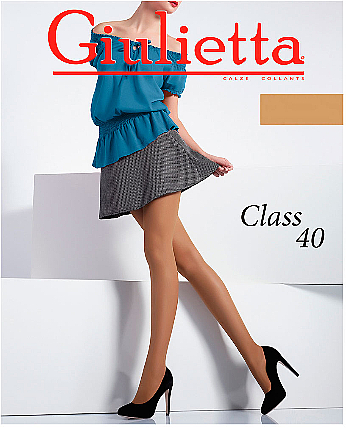 Колготки для жінок "Class" 40 Den, cappuccino - Giulietta — фото N1