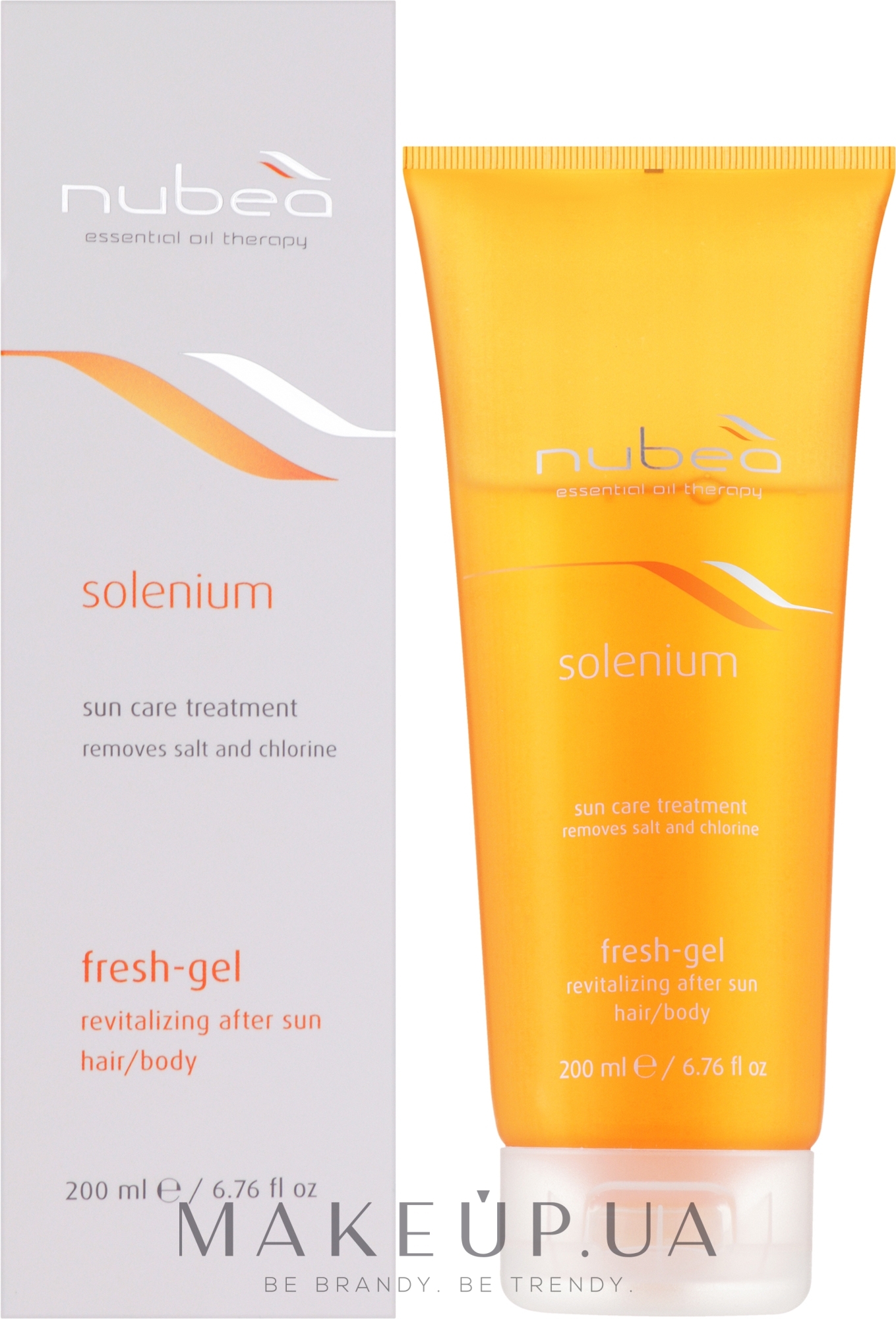 Ревитализирующий очищающий фреш-гель для волос и тела - Nubea Solenium Fresh-Gel Revitalizing After Sun Hair/Body — фото 200ml