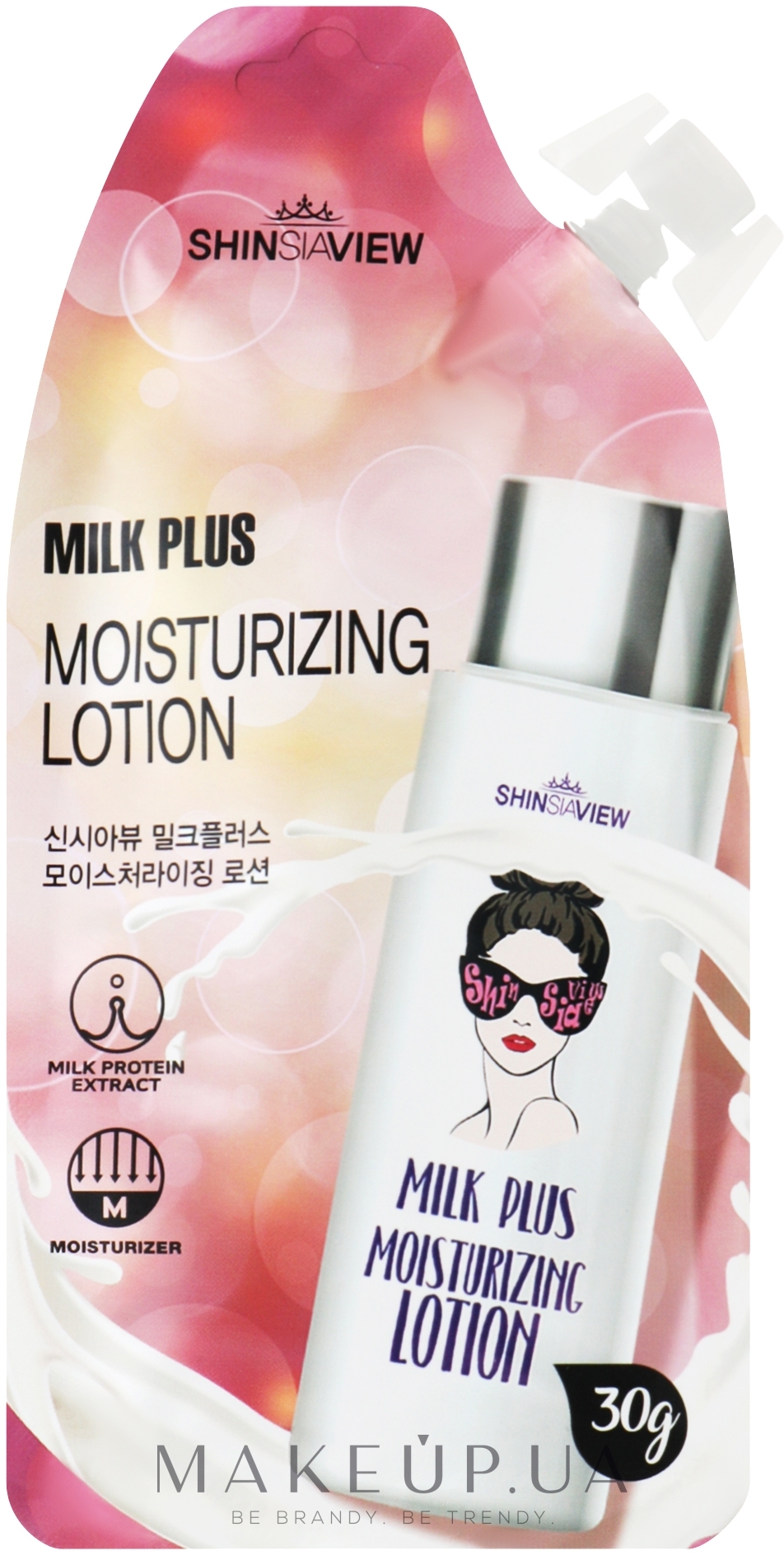 Зволожувальний лосьйон для обличчя - Shinsiaview Milk Plus Moisturizing Lotion — фото 30g