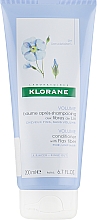 Парфумерія, косметика Кондиціонер для волосся - Klorane Volume Conditioner With Flax Fiber