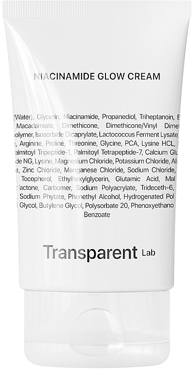Крем для обличчя з ніацинамідом - Transparent Lab Niacinamide Glow Cream