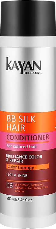 Кондиціонер для фарбованого волосся - Kayan Professional BB Silk Hair Conditioner — фото N1