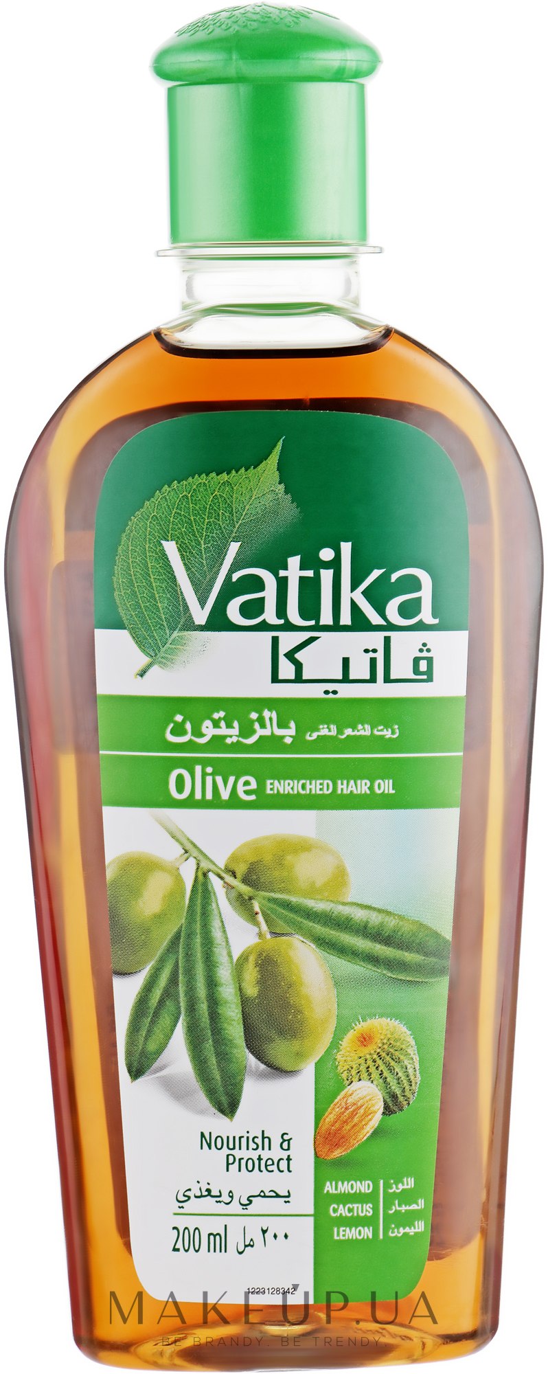 Масло для волос оливковое - Dabur Vatika Olive Hair Oil — фото 200ml