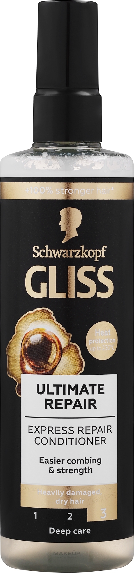 Експрес-кондиціонер для сильно пошкодженого та сухого волосся - Schwarzkopf Gliss Kur Ultimate Repair Conditioner — фото 200ml