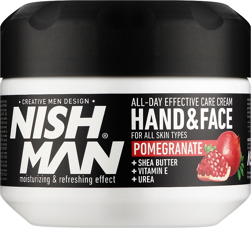 Крем для рук и лица - Nishman Hand & Face Cream Pomegranate — фото N1