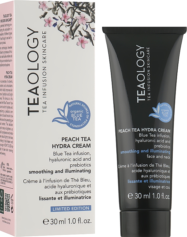 Зволожувальний крем для обличчя з персиковим чаєм - Teaology Blue Tea Peach Tea Hydra Cream — фото N2