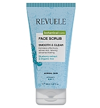 Скраб для нормальной кожи лица "Гладкая и чистая" - Revuele Botanical Face Scrub Smooth & Clear — фото N1