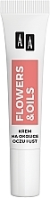 Крем вокруг глаз и губ с лифтинг-эффектом 65+ - AA Flowers & Oils Lifting Effect Eyes And Lip Cream — фото N3