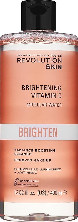Осветляющая мицеллярная вода для лица с витамином С - Revolution Skincare Vitamin C Brightening Micellar Water — фото N1