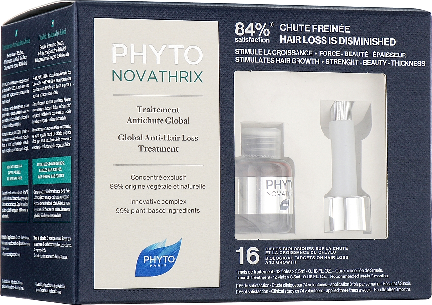 Комплексний догляд проти випадіння волосся - Phyto Novathrix Global Anti-Hair Loss Treatment — фото N1