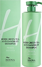 Шампунь против перхоти - Heona Herb Green Tea Anti Dandruff Shampoo — фото N2