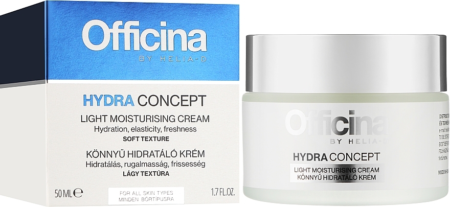 Крем для лица увлажняющий, легкий - Helia-D Officina Hydra Concept Light Moisturizing Cream  — фото N2
