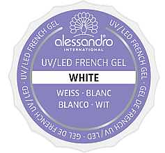 Гель для нігтів - Alessandro International French Gel White — фото N1