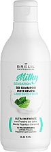 Освежающий и восстанавливающий шампунь с мятой и молочными протеинами - Brelil Milky Sensation BB Shampoo Mint-Shake Limitide Edition — фото N1