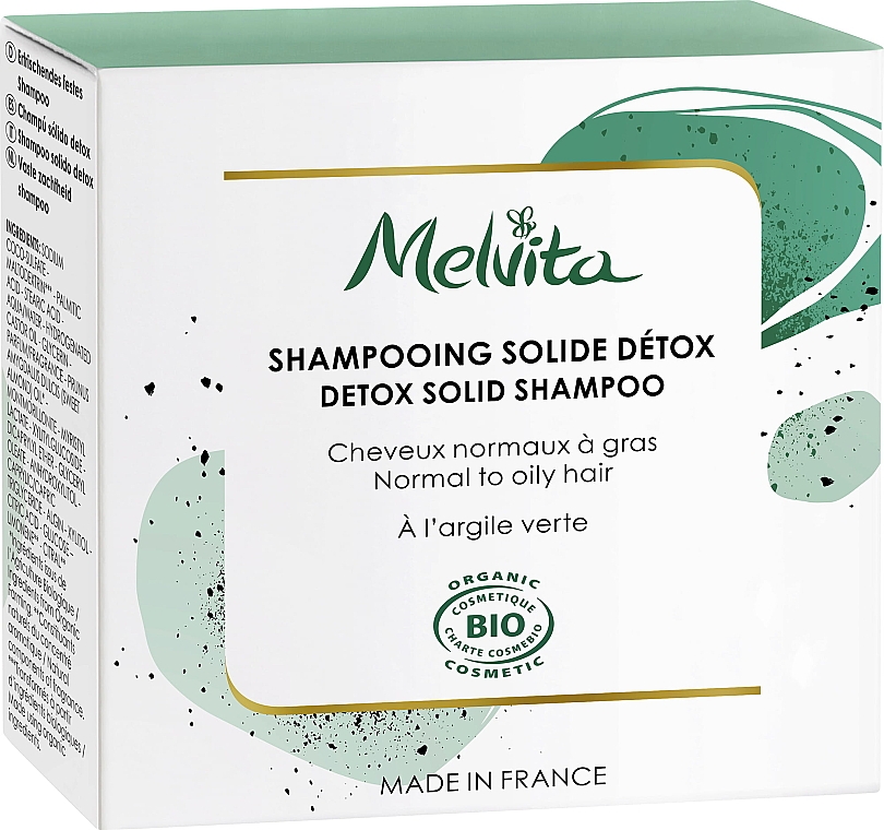 Твердий шампунь "Детокс" - Melvita Detox Solid Shampoo — фото N1