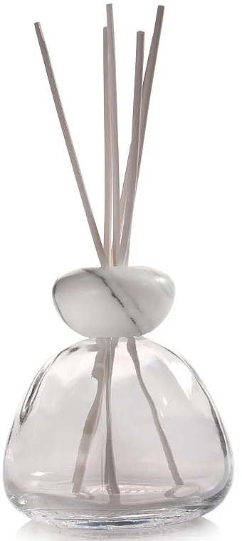 Аромадиффузор без наполнителя, 400 мл, белая крышка - Millefiori Milano Marble Glass Clear Diffuser White Cap — фото N2