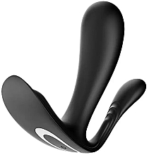 Парфумерія, косметика Вібратор з анальним стимулятором, чорний - Satisfyer Top Secret+ Wearable Vibrator With Anal Stimulator Black