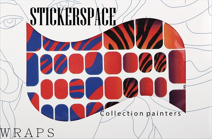 Дизайнерские наклейки для педикюра "Madness pedi" - StickersSpace — фото N1