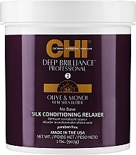 Засіб для випрямлення волосся - Chi Deep Brilliance Olive & Monoi Conditioning Relaxer — фото N1
