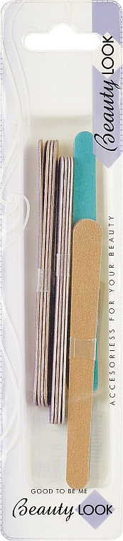 Пилочки для ногтей бумажные, фиолетовый + голубой - Inter-Vion 