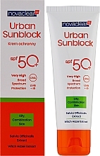 Солнцезащитный крем для жирной кожи лица - Novaclear Urban Sunblock Protective Cream Oily Skin SPF50 — фото N2