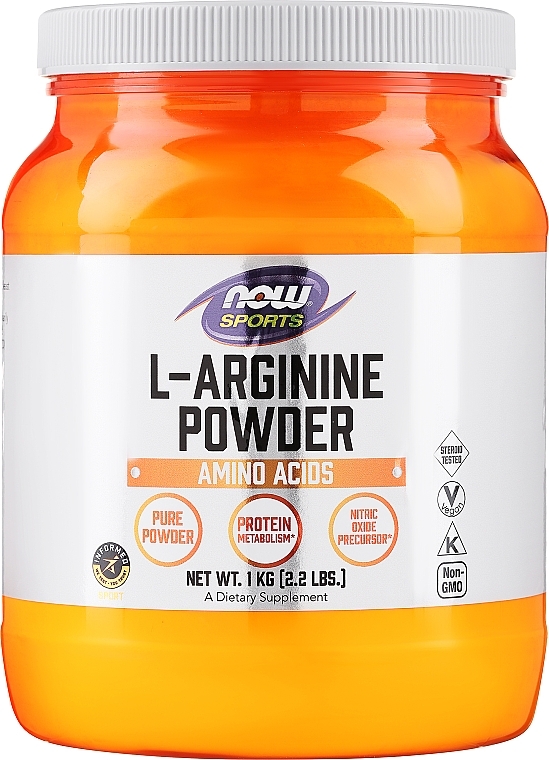 Амінокислота "L-аргінін" у порошку - Now Foods L-Arginine Pure Powder — фото N1