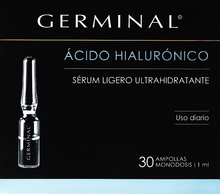 Ампулы для лица глубокого действия с гиалуроновой кислотой - Germinal Deep Action Hyaluronic Acid Ampoules — фото N1