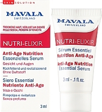 Антивікова сироватка-бустер для обличчя та зони навколо очей - Mavala SkinSolution Nutri-Elixir Anti-Age Nutrition Essential Serum (пробник) — фото N2