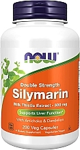 Силимарин, экстракт расторопши пятнистой - Now Foods Double Strength Silymarin Milk Thistle Extract — фото N6